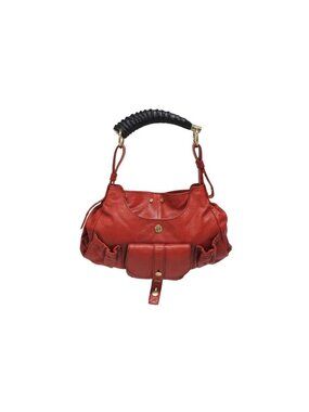 Saint Laurent Mombasa Hobo Handbag Cotton Leather Deer Antler